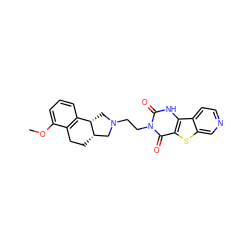 COc1cccc2c1CC[C@H]1CN(CCn3c(=O)[nH]c4c(sc5cnccc54)c3=O)C[C@@H]21 ZINC000013807895