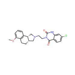 COc1cccc2c1CC[C@H]1CN(CCn3c(=O)[nH]c4cc(Cl)ccc4c3=O)C[C@@H]21 ZINC000026158658