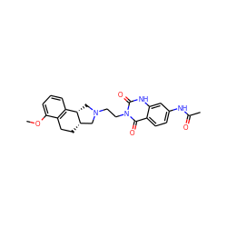 COc1cccc2c1CC[C@H]1CN(CCn3c(=O)[nH]c4cc(NC(C)=O)ccc4c3=O)C[C@@H]21 ZINC000100886713