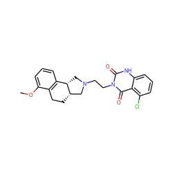 COc1cccc2c1CC[C@H]1CN(CCn3c(=O)[nH]c4cccc(Cl)c4c3=O)C[C@@H]21 ZINC000013863033