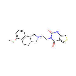 COc1cccc2c1CC[C@H]1CN(CCn3c(=O)[nH]c4cscc4c3=O)C[C@@H]21 ZINC000013863021