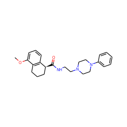 COc1cccc2c1CCC[C@@H]2C(=O)NCCN1CCN(c2ccccc2)CC1 ZINC000012356287