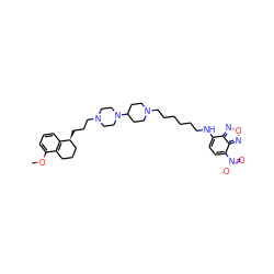 COc1cccc2c1CCC[C@@H]2CCCN1CCN(C2CCN(CCCCCCNc3ccc([N+](=O)[O-])c4nonc34)CC2)CC1 ZINC000072181301