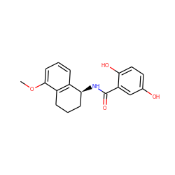 COc1cccc2c1CCC[C@@H]2NC(=O)c1cc(O)ccc1O ZINC000114426384