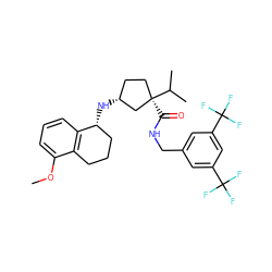 COc1cccc2c1CCC[C@H]2N[C@@H]1CC[C@@](C(=O)NCc2cc(C(F)(F)F)cc(C(F)(F)F)c2)(C(C)C)C1 ZINC000096284318
