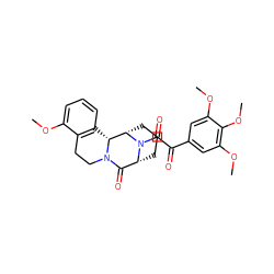 COc1cccc2c1CCN1C(=O)[C@H]3CCC[C@@H]([C@@H]21)N3C(=O)C(=O)c1cc(OC)c(OC)c(OC)c1 ZINC000002009081