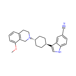 COc1cccc2c1CN([C@H]1CC[C@H](c3c[nH]c4ccc(C#N)cc43)CC1)CC2 ZINC000100890125