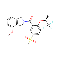 COc1cccc2c1CN(C(=O)c1cc(S(C)(=O)=O)ccc1O[C@@H](C)C(F)(F)F)C2 ZINC000066258452