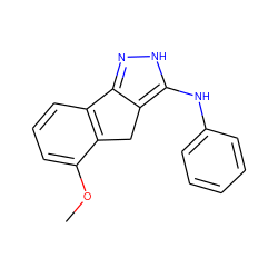 COc1cccc2c1Cc1c-2n[nH]c1Nc1ccccc1 ZINC000013677822