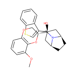 COc1cccc2c1O[C@@H](CN1[C@H]3CC[C@@H]1C[C@@](O)(c1csc4ccccc14)C3)CO2 ZINC000100984889