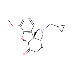 COc1cccc2c1O[C@H]1C(=O)CC[C@H]3CN(CC4CC4)CC[C@@]231 ZINC000013738591