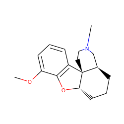 COc1cccc2c1O[C@H]1CCC[C@@H]3CN(C)CC[C@@]231 ZINC000038295119