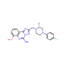 COc1cccc2c1nc(N)n1nc(CN3CCN(c4ccc(F)cc4)C[C@H]3C)nc21 ZINC000222740209