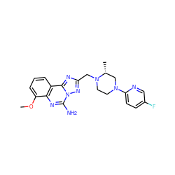 COc1cccc2c1nc(N)n1nc(CN3CCN(c4ccc(F)cn4)C[C@H]3C)nc21 ZINC000473248236