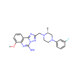 COc1cccc2c1nc(N)n1nc(CN3CCN(c4cccc(F)c4)C[C@H]3C)nc21 ZINC000473249923