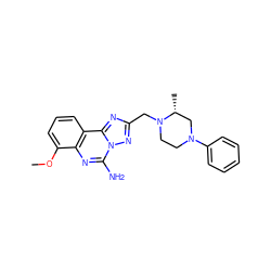 COc1cccc2c1nc(N)n1nc(CN3CCN(c4ccccc4)C[C@H]3C)nc21 ZINC000222740628