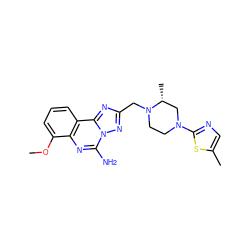 COc1cccc2c1nc(N)n1nc(CN3CCN(c4ncc(C)s4)C[C@H]3C)nc21 ZINC000473247924