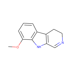 COc1cccc2c3c([nH]c12)C=NCC3 ZINC000011919626