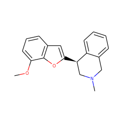 COc1cccc2cc([C@@H]3CN(C)Cc4ccccc43)oc12 ZINC000150246546