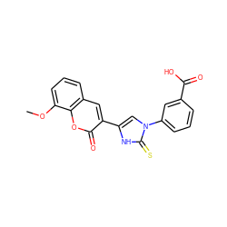 COc1cccc2cc(-c3cn(-c4cccc(C(=O)O)c4)c(=S)[nH]3)c(=O)oc12 ZINC000073197893