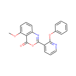 COc1cccc2nc(-c3cccnc3Oc3ccccc3)oc(=O)c12 ZINC000043013126