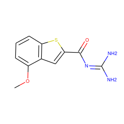 COc1cccc2sc(C(=O)N=C(N)N)cc12 ZINC000028525045