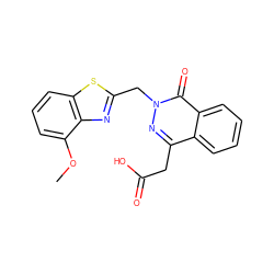 COc1cccc2sc(Cn3nc(CC(=O)O)c4ccccc4c3=O)nc12 ZINC000013860742