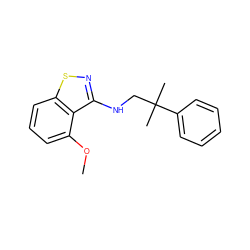 COc1cccc2snc(NCC(C)(C)c3ccccc3)c12 ZINC000034948858