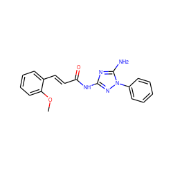 COc1ccccc1/C=C/C(=O)Nc1nc(N)n(-c2ccccc2)n1 ZINC000000095662