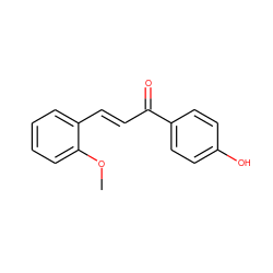 COc1ccccc1/C=C/C(=O)c1ccc(O)cc1 ZINC000004811992