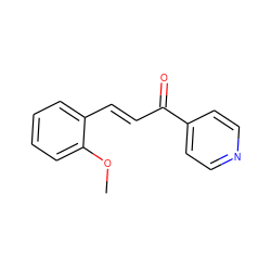 COc1ccccc1/C=C/C(=O)c1ccncc1 ZINC000005211059