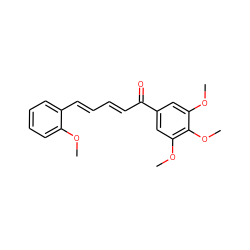 COc1ccccc1/C=C/C=C/C(=O)c1cc(OC)c(OC)c(OC)c1 ZINC000114028842
