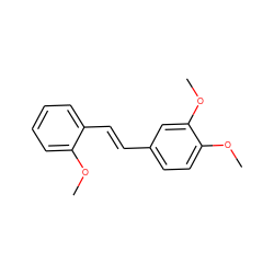 COc1ccccc1/C=C/c1ccc(OC)c(OC)c1 ZINC000103297524