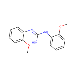 COc1ccccc1/N=C(\N)Nc1ccccc1OC ZINC000005319575