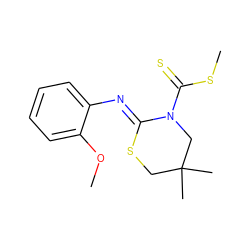 COc1ccccc1/N=C1\SCC(C)(C)CN1C(=S)SC ZINC000028948362