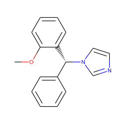 COc1ccccc1[C@@H](c1ccccc1)n1ccnc1 ZINC000027432172