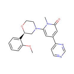 COc1ccccc1[C@@H]1CN(c2cc(-c3ccncn3)cc(=O)n2C)CCO1 ZINC000066103040