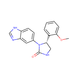 COc1ccccc1[C@@H]1CNC(=O)N1c1ccc2[nH]cnc2c1 ZINC000116192049