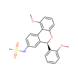 COc1ccccc1[C@@H]1Oc2cccc(OC)c2-c2ccc(NS(C)(=O)=O)cc21 ZINC000026189407