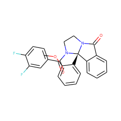 COc1ccccc1[C@]12c3ccccc3C(=O)N1CCN2C(=O)c1ccc(F)c(F)c1 ZINC000299820102