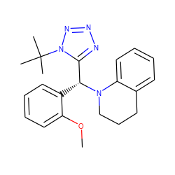COc1ccccc1[C@H](c1nnnn1C(C)(C)C)N1CCCc2ccccc21 ZINC000001333225