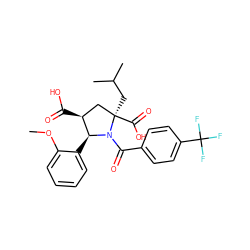 COc1ccccc1[C@H]1[C@@H](C(=O)O)C[C@@](CC(C)C)(C(=O)O)N1C(=O)c1ccc(C(F)(F)F)cc1 ZINC000028337223