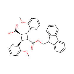 COc1ccccc1[C@H]1[C@H](C(=O)O)[C@H](c2ccccc2OC)[C@H]1C(=O)OCC1c2ccccc2-c2ccccc21 ZINC001848349793