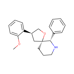 COc1ccccc1[C@H]1CO[C@]2(CCCN[C@H]2c2ccccc2)C1 ZINC000013818510