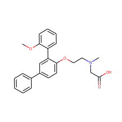 COc1ccccc1-c1cc(-c2ccccc2)ccc1OCCN(C)CC(=O)O ZINC000028958345