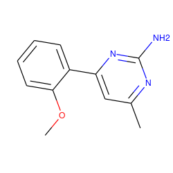 COc1ccccc1-c1cc(C)nc(N)n1 ZINC000044119558