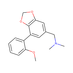 COc1ccccc1-c1cc(CN(C)C)cc2c1OCO2 ZINC001772616326