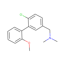 COc1ccccc1-c1cc(CN(C)C)ccc1Cl ZINC001772656903