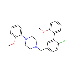 COc1ccccc1-c1cc(CN2CCN(c3ccccc3OC)CC2)ccc1Cl ZINC001772639063