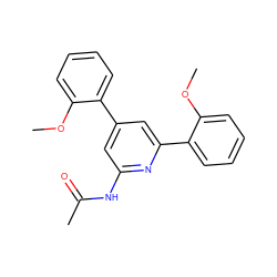 COc1ccccc1-c1cc(NC(C)=O)nc(-c2ccccc2OC)c1 ZINC001772623798